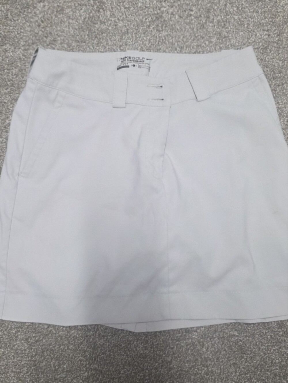 Nike Light Khaki Golf Skort with Waistband Detail